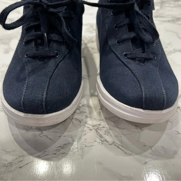 Apex Women's Ellen Canvas Sneakers Navy Blue Size 5 - Picture 3 of 9